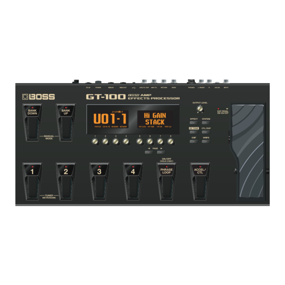 Boss Gt 1000 Manual