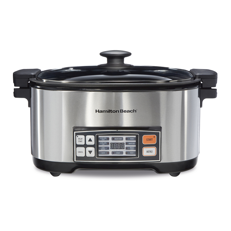 Hamilton Beach 33065 6 Quart 9 in 1 Multi Cooker Rice Cooker Manual ManualsLib