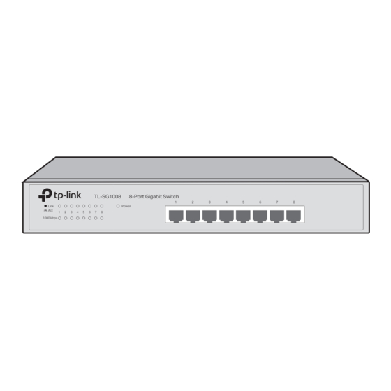 TP-Link TL-SG1008 Installation Manual