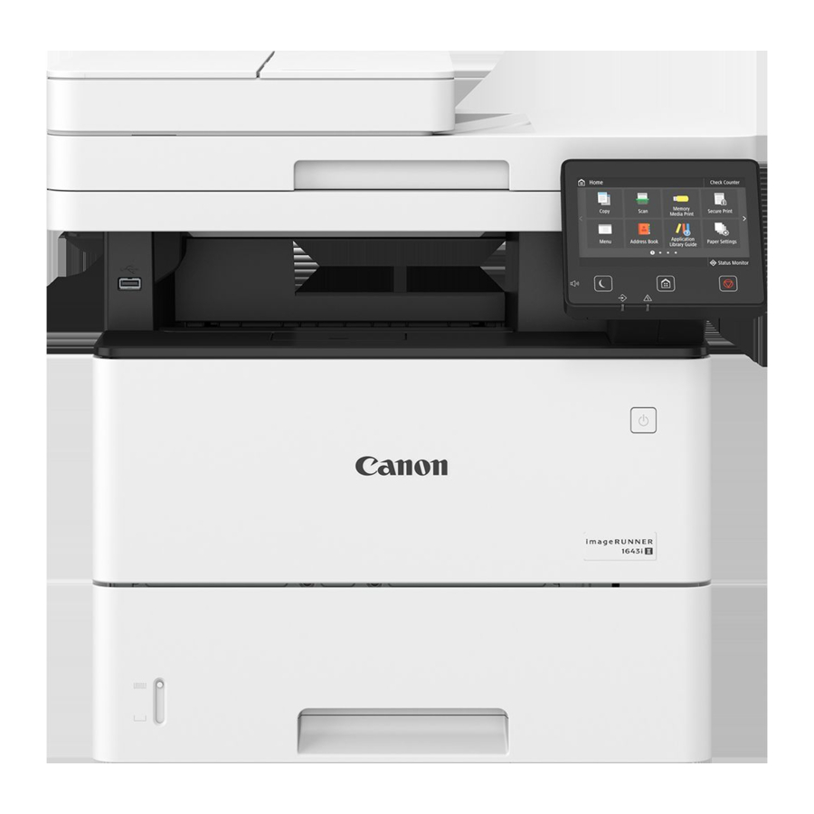 Canon imageRUNNER 1643iF /1643i / 1643P Manual