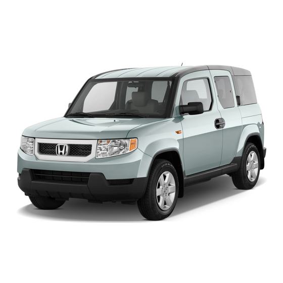 Honda 2009 Element Owner's Manual