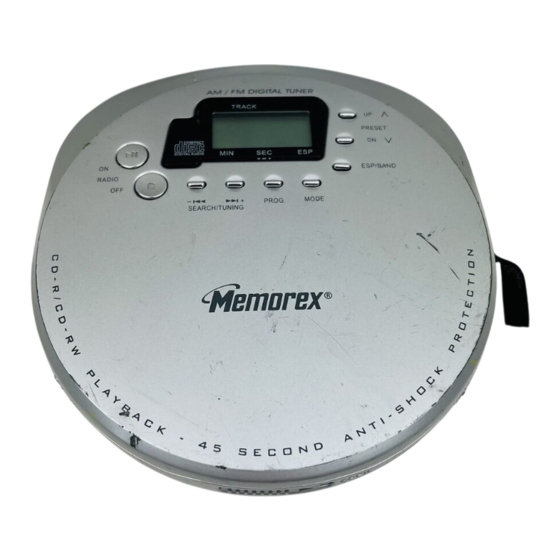 Memorex MD5485 Operating Instructions Manual