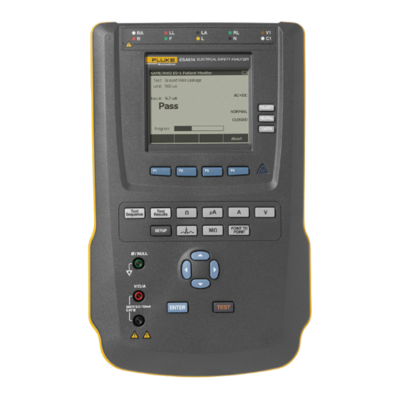 Fluke ESA614 User Manual