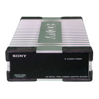Sony HDFX200 Operation Manual