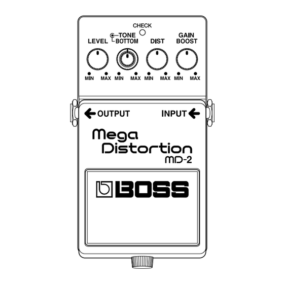 Boss MD-2 Owner's Manual