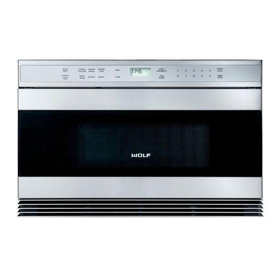 Wolf MWD24-2U/S Installation Instructions Manual