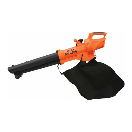 User Manuals: ATIKA BV 2100 - Garden Vac Blower