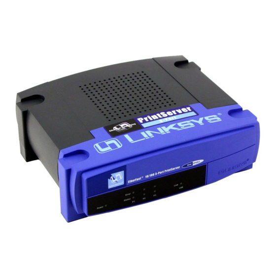 Linksys Instant EtherFast EPSX3 Manuals