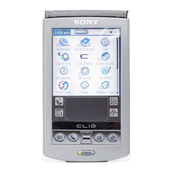 Sony CLIE PEG-N760C Manual