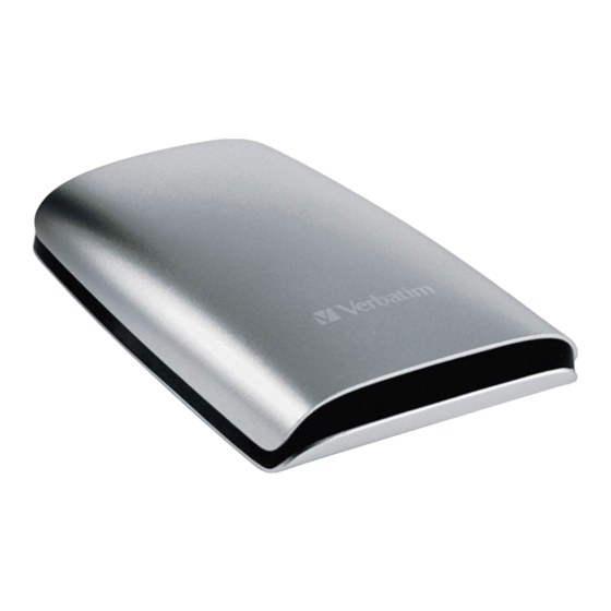 Verbatim Portable Hard Drive
USB 2.0 Series Quick Start Manual
