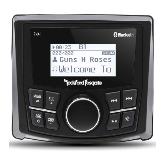 Rockford Fosgate PUNCH PMX-1 Installation & Operation Manual