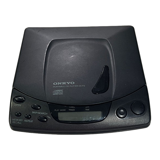 Onkyo DX-F5 Instruction Manual