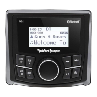 Rockford Fosgate PUNCH PMX-1 Installation & Operation Manual