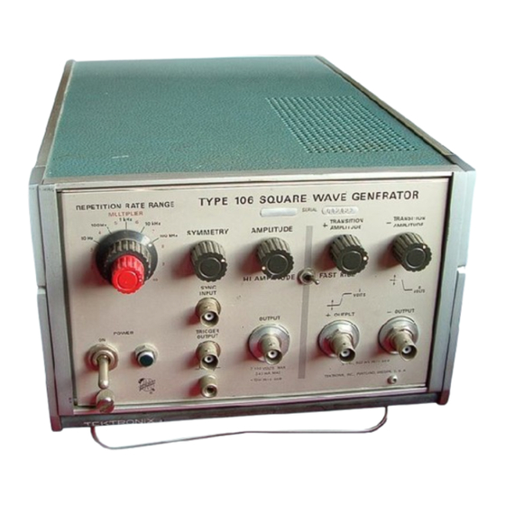 Tektronix 106 Instrument Reference Book