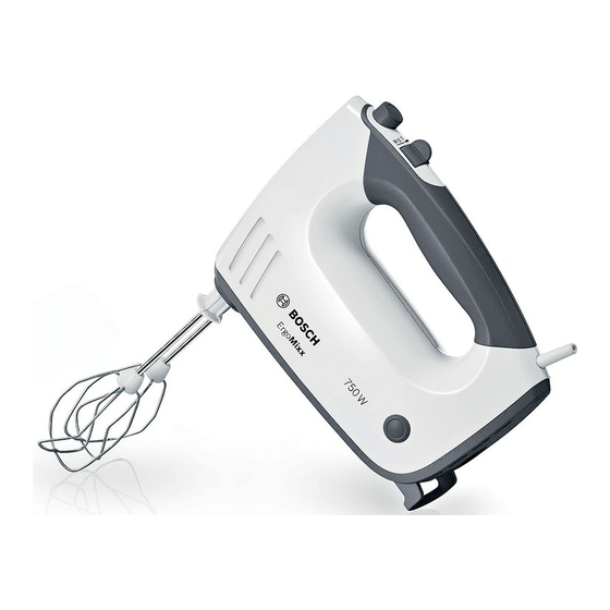 Bosch ErgoMixx MFQ37 Series Manuals