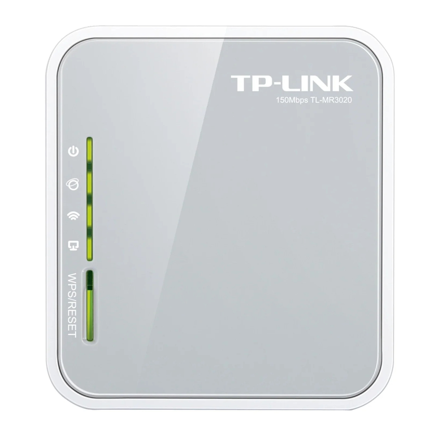 TP-Link TL-MR3020 Installation Manual