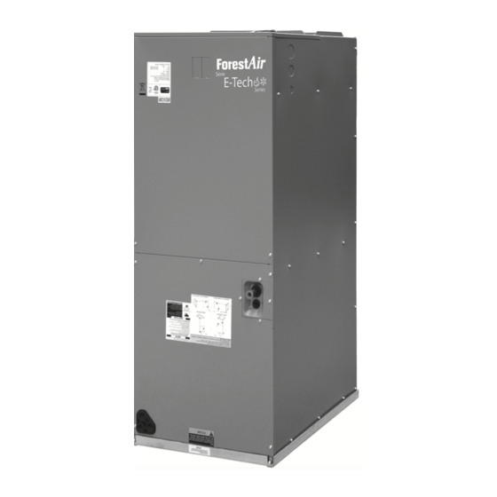 ForestAir E-Tech Series Installation Manual