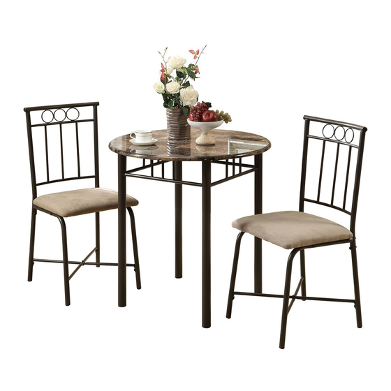 Monarch I 3045 Round Kitchen Table Manuals