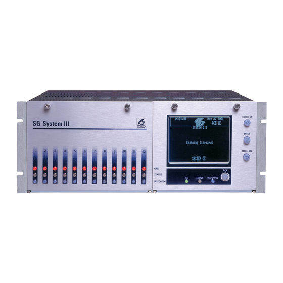 Sur-Gard SG-System III Operating Manual