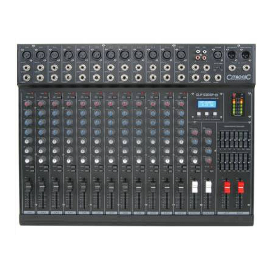 Citronic CLP122DSP-B Manual