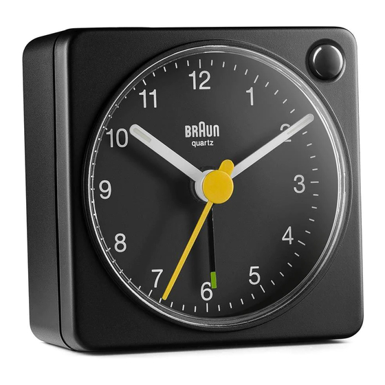 Braun BC02X Quick Setup Manual