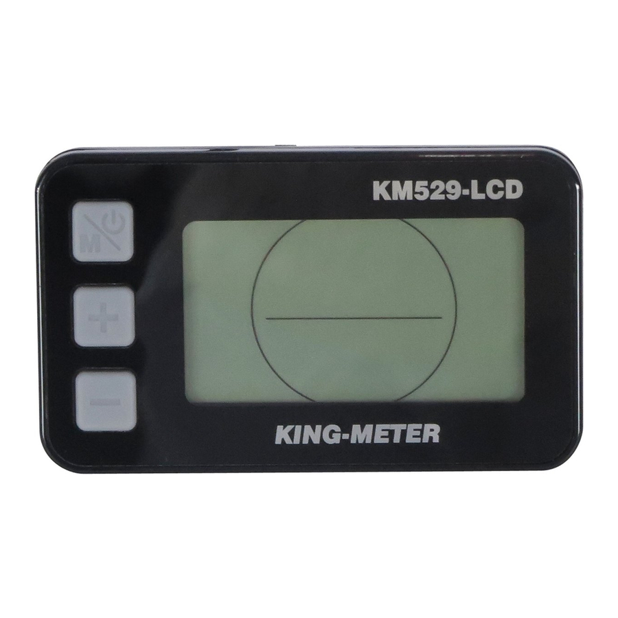 King-Meter KM529 - Bike LCD Display Manual