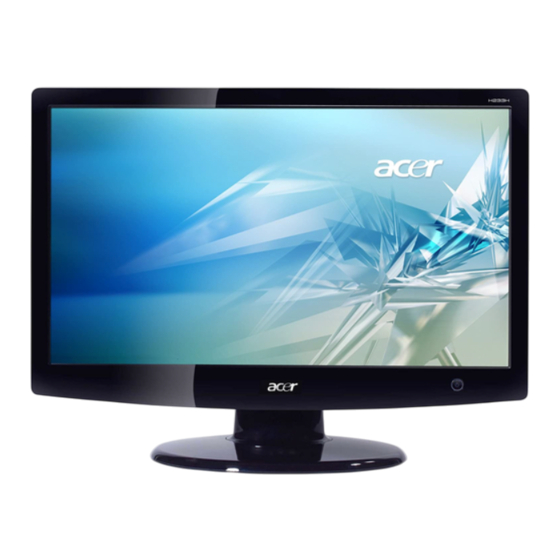 Acer H233H Product Service Manual