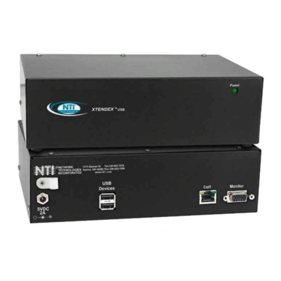 NTI ST-C5USBV Installation And Operation Manual