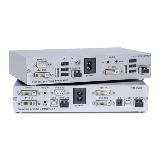 KVM-TEC Profiline PROVX2 Instruction Manual
