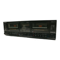 Sony TC-W250 Service Manual