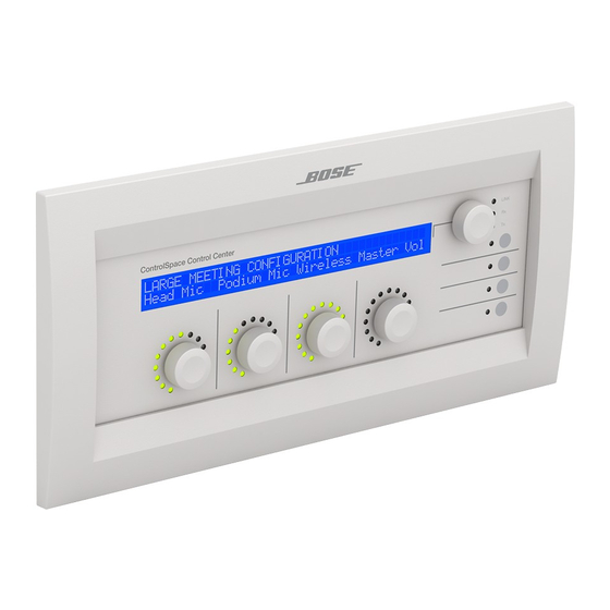 Bose ControlSpace CC-64 Safety Instructions & Install Manual