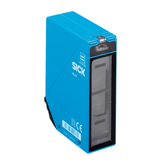 SICK WL24-2 Series Operating Instructions Manual