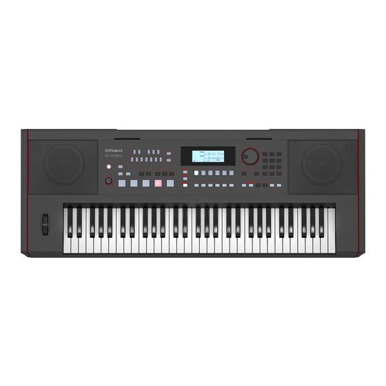 Roland E-X50 Owner's Manual