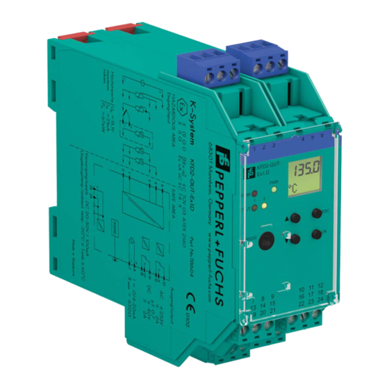 Pepperl+Fuchs KFD2-GUT-Ex1.D Instruction Manual