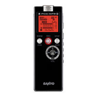Sanyo ICR-EH800D - Xacti Digital Sound Recorder Instruction Manual