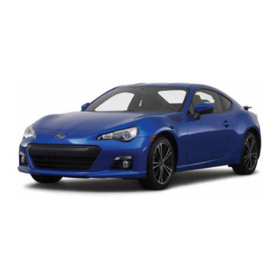 Subaru BRZ Quick Reference Manual