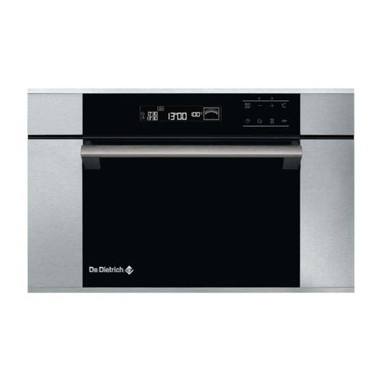 DeDietrich DOV1138X User Manual