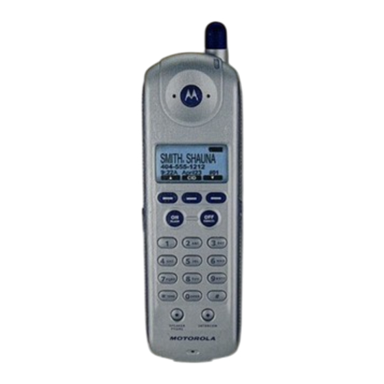 Motorola MD60 Series Phone Battery Manuals