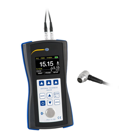 PCE Instruments PCE-TG 300 User Manual