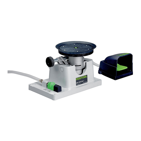 Festool VAC SYS SE Original Operating Manual/Spare Parts List