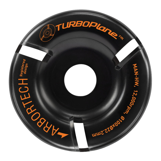 Arbortech TURBO Plane Instructions