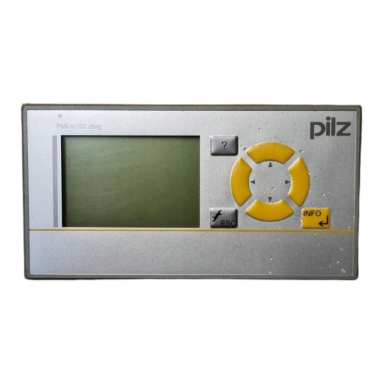 Pilz PMI m107 diag Touch terminals Manuals