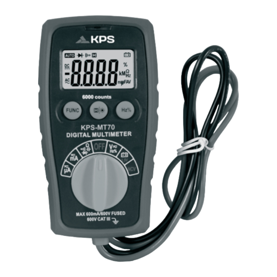 KPS -MT70 Instruction Manual