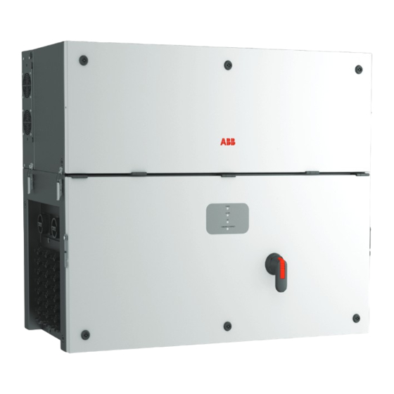ABB PVS-100-TL Installation Manual