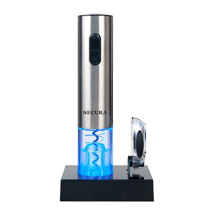 Secura SWO-3N - Electric Wine Opener Manual
