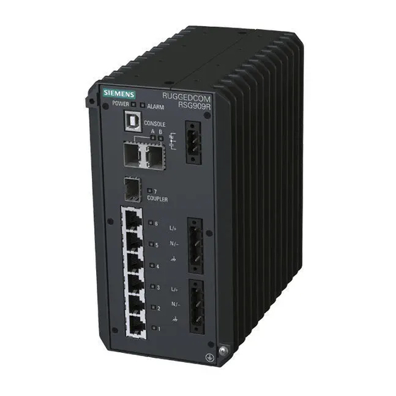 Siemens RUGGEDCOM RSG909R Installation Manual
