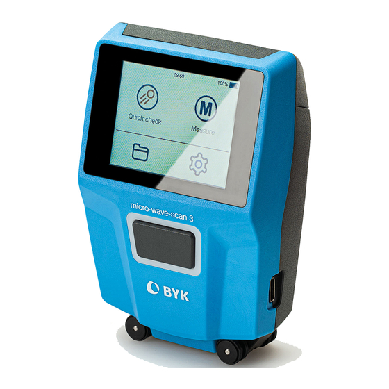Altana BYK micro-wave-scan 3 Short Instructions