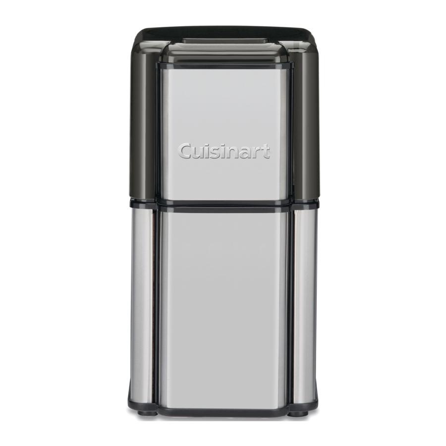 Cuisinart Grind Central DCG-12BC Manual