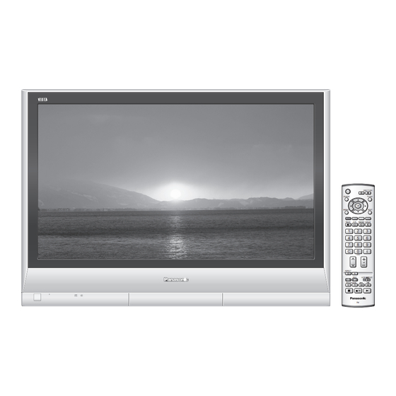 Panasonic TH-37PV60E Operating Instructions Manual