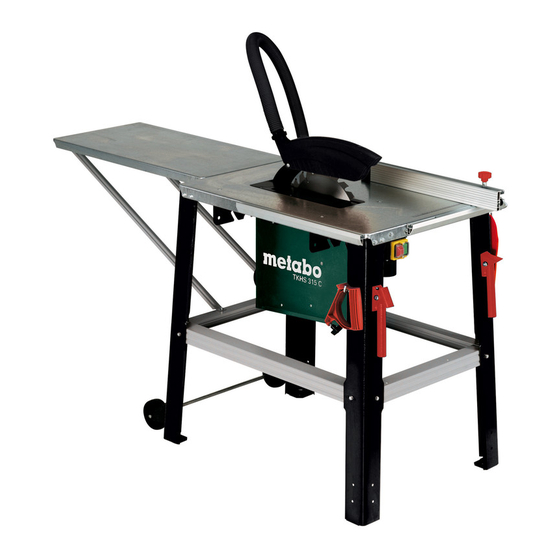 Metabo TKHS 315 C Original Operating Instructions